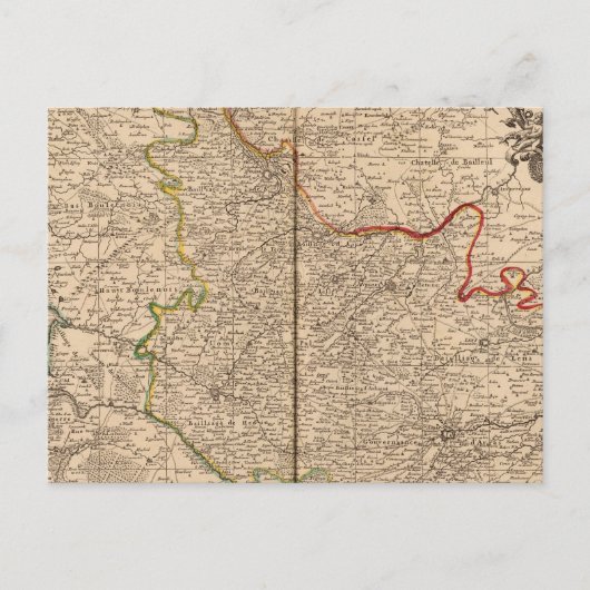 Frankreich und Belgien Postkarte (Vorderseite)