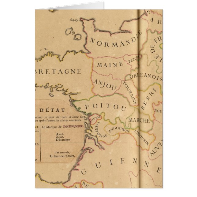 Frankreich und Departements (Vorne)