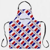 Frankreich und die französische Flagge mit Ihrem N Schürze (Vorderseite)