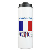 Frankreich und die französische Flagge Personalisi Thermosbecher (Vorderseite)