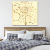 Frankreich und die Grenzen Leinwanddruck (Insitu (Schlafzimmer))