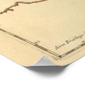 Frankreich und die Grenzen Poster (Ecke)