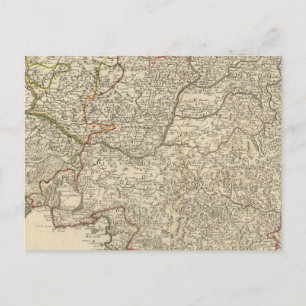 Frankreich und Europa Postkarte