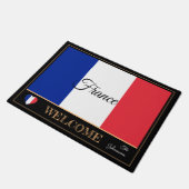 Frankreich und Französisch Flaggenstaat matte / Sp (Schrägansicht)