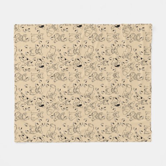 Frankreich und Knochen Fleecedecke (Vorderseite (Horizontal))