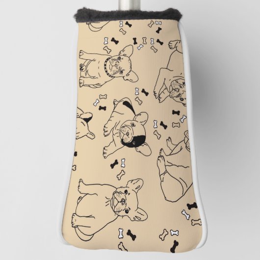 Frankreich und Knochen Golf Headcover (Rotieren 90)