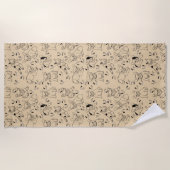 Frankreich und Knochen Strandtuch (Vorderseite)