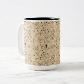 Frankreich und Knochen Zweifarbige Tasse (Vorderseite Links)