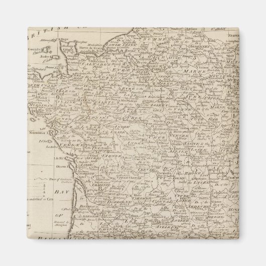 Frankreich unterteilt in Kreise und Departements Magnet (Vorne)