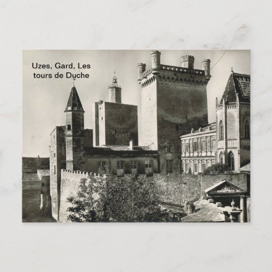 Frankreich, Uzes, Gard, Les tours de Duche Postkarte (Vorderseite)