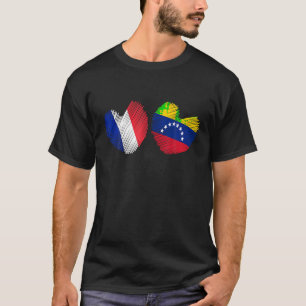 Frankreich Venezuela Herzlich Willkommen unter der T-Shirt
