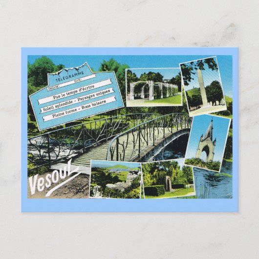 Frankreich, Vesoul multiview Postkarte (Vorderseite)