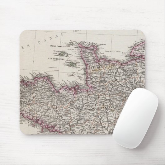 Frankreich, vier Blätter, Blatt 1 Mousepad (Mit Mouse)