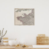 Frankreich, vier Blätter, Blatt 1 Poster (Küche)