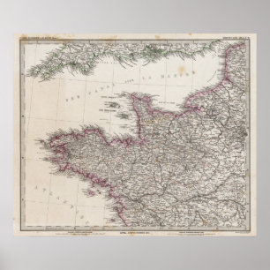 Frankreich, vier Blätter, Blatt 1 Poster