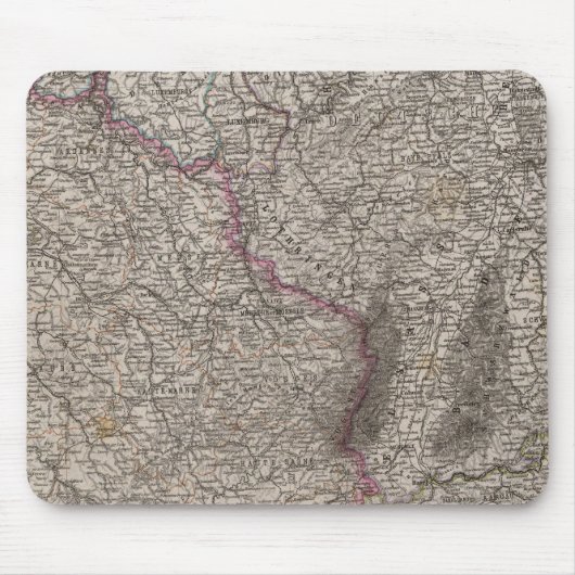 Frankreich, vier Blätter, Blatt 2 Mousepad (Vorne)