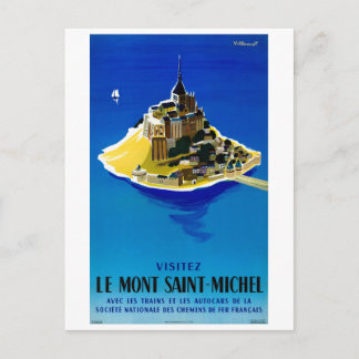 Frankreich Vintage Poster wiederhergestellt Postkarte