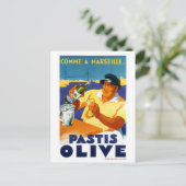 Frankreich Vintage Travel Poster wiederhergestellt Postkarte (Stehend Vorderseite)