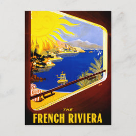 Frankreich Vintage Travel Poster wiederhergestellt Postkarte