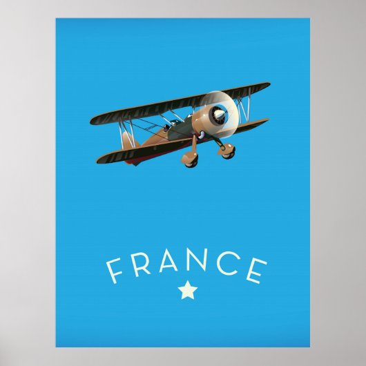 Frankreich Vintages Flugplakat Poster (Vorne)