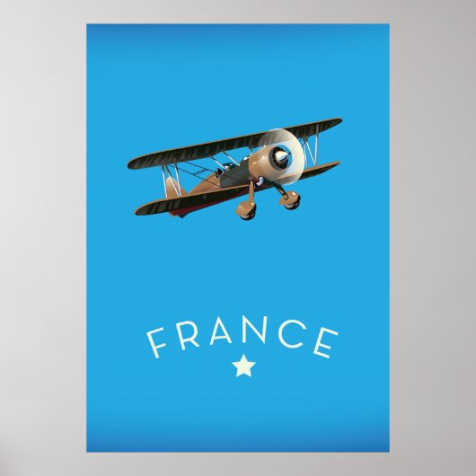Frankreich Vintages Flugplakat Poster (Vorne)
