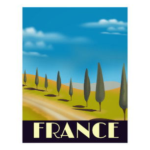 Frankreich Vintages Reiseplakat Fotodruck