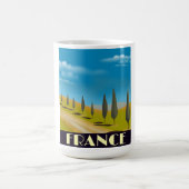 Frankreich Vintages Reiseplakat Kaffeetasse (Mittel)