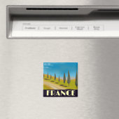 Frankreich Vintages Reiseplakat Magnet (In Situ (Geschirrspüler))