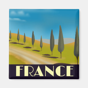 Frankreich Vintages Reiseplakat Magnet