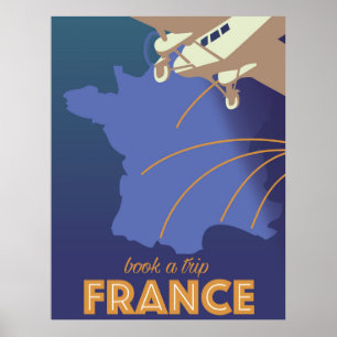 Frankreich Vintages Reiseplakat Poster