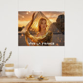 FRANKREICH - VIVE LA FRANCE POSTER (Küche)