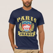 Frankreich-Wappen von Paris T-Shirt (Vorderseite)