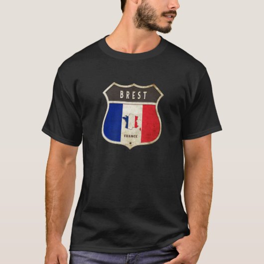 Frankreich-Wappen - Wappenflagge Stadt/Geschenk T-Shirt (Vorderseite)