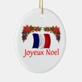 Frankreich-Weihnachten Keramikornament (Rechts)