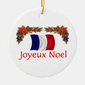 Frankreich-Weihnachten Keramikornament (Vorne)