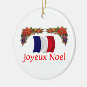 Frankreich-Weihnachten Keramikornament (Links)