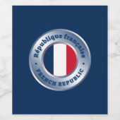 Frankreich Weinetikett (Einzelnes Label)