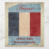 Frankreich Weinetikett (Einzelnes Label)