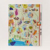 Frankreich Weinkarte 16x20 Puzzle (Vertikal)