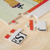 Frankreich Weinkarte 16x20 Puzzle (Seite)