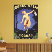 FrankreichCognac Gelas WerbeplakatFrankreich Leinwanddruck (Insitu (Wohnzimmer))