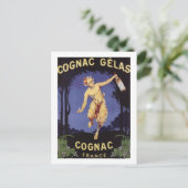 FrankreichCognac Gelas WerbeplakatFrankreich Postkarte (Stehend Vorderseite)