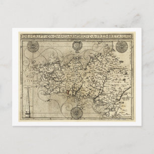 FrankreichPanoramakarteFrankreich Postkarte