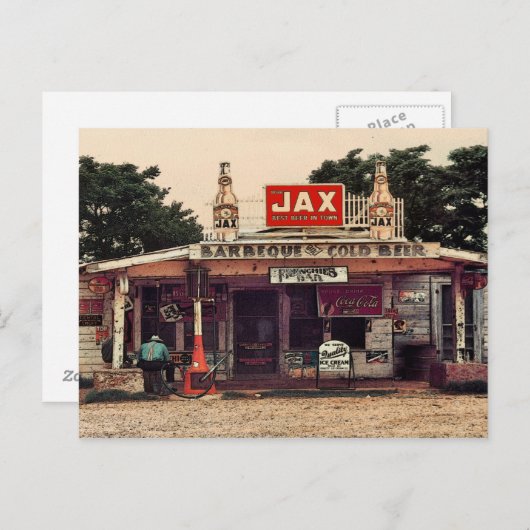 Frankreichs Bar Postkarte (Vorne/Hinten)