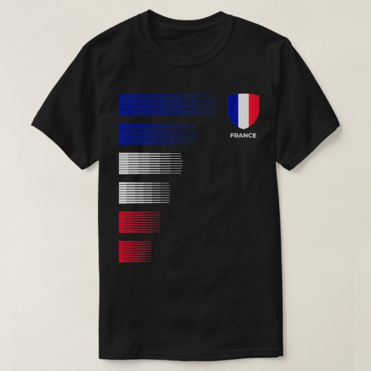Frankreichs Flaggenemblem Patriotischer Nationalst T-Shirt (Design vorne)