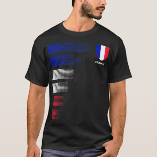 Frankreichs Flaggenemblem Patriotischer Nationalst T-Shirt
