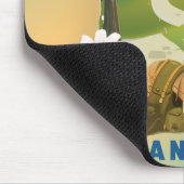 Frankreichs Vintage-Reiseplakat Mousepad (Ecke)