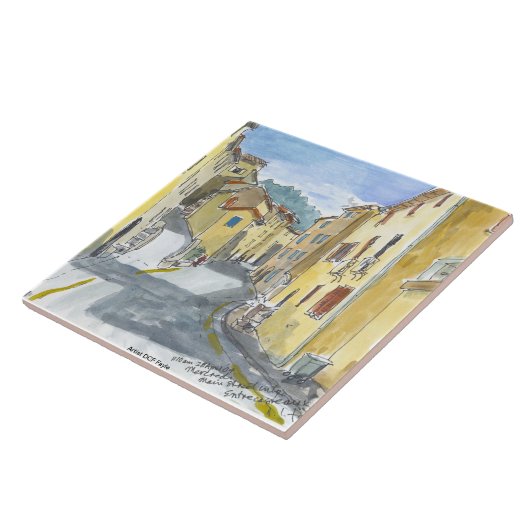 Frankreichstreetscape-dekorative Fliese (Seite)