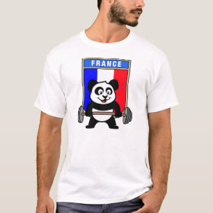 Frankreichweightlifting-Panda T-Shirt