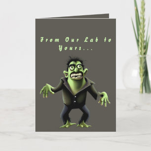 Franks albernes Monster - Lustiger Frankenstein-Mo Feiertagskarte